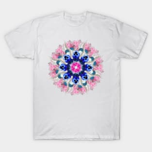 milky floral mandala T-Shirt